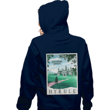 Load image into Gallery viewer, Shirts Zippered Hoodies, Unisex / Small / Navy Visit Hyrule
