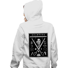 Load image into Gallery viewer, Secret_Shirts Zippered Hoodies, Unisex / Small / White Crafting Is Fun Secret Sale
