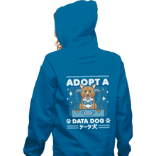 Load image into Gallery viewer, Shirts Zippered Hoodies, Unisex / Small / Royal Blue Adopt A Data Dog
