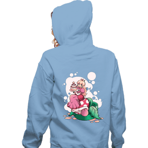 Shirts Zippered Hoodies, Unisex / Small / Royal Blue Princess Peach