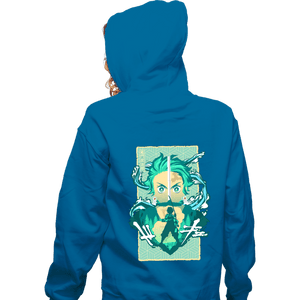 Shirts Zippered Hoodies, Unisex / Small / Royal Blue Water Breathing