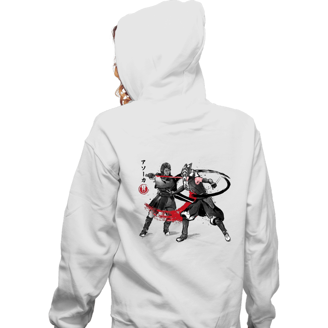 Daily_Deal_Shirts Zippered Hoodies, Unisex / Small / White The Final Lesson Sumi-e