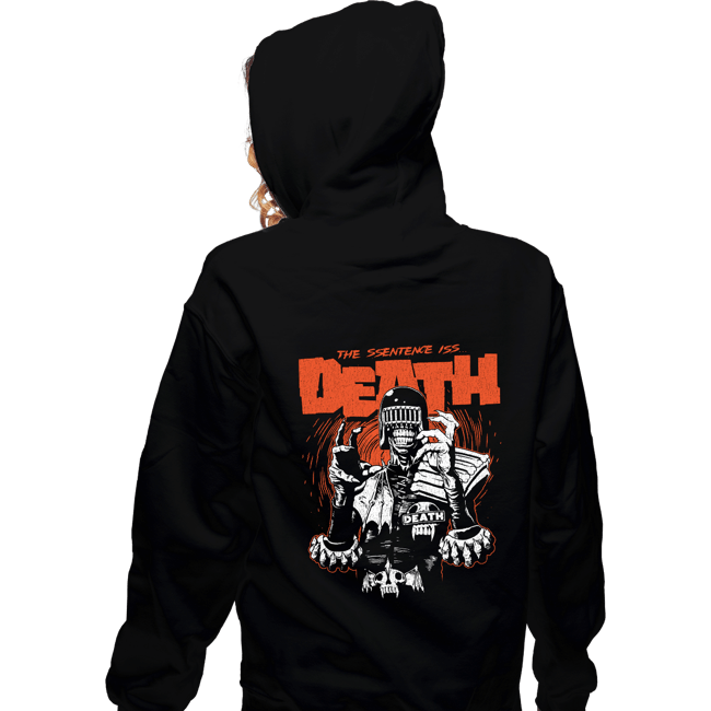Daily_Deal_Shirts Zippered Hoodies, Unisex / Small / Black Death Sentence