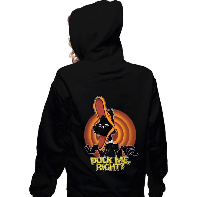 Secret_Shirts Zippered Hoodies, Unisex / Small / Black Duck Me, Right?