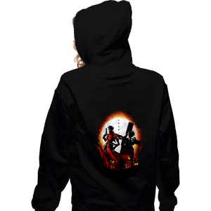 Daily_Deal_Shirts Zippered Hoodies, Unisex / Small / Black 60 Billion Double Dollar Man