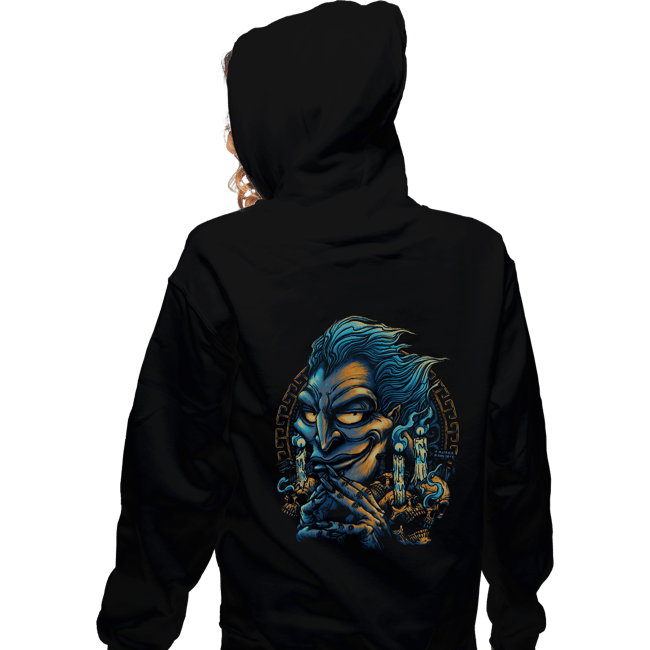 Daily_Deal_Shirts Zippered Hoodies, Unisex / Small / Black King Of The Underworld