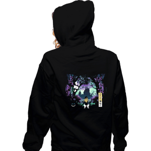 Daily_Deal_Shirts Zippered Hoodies, Unisex / Small / Black Alice Landscape