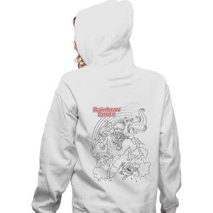 Secret_Shirts Zippered Hoodies, Unisex / Small / White Rainbow Smite