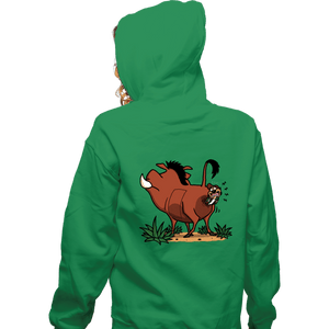 Daily_Deal_Shirts Zippered Hoodies, Unisex / Small / Irish Green Savannah Detective