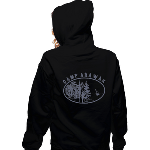 Shirts Zippered Hoodies, Unisex / Small / Black Camp Arawak