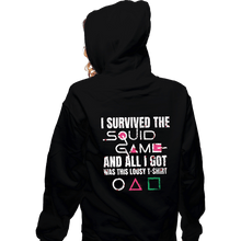 Load image into Gallery viewer, Secret_Shirts Zippered Hoodies, Unisex / Small / Black Lousy Squid Shirt
