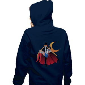 Secret_Shirts Zippered Hoodies, Unisex / Small / Navy Sailor Tuxedo