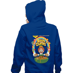 Daily_Deal_Shirts Zippered Hoodies, Unisex / Small / Royal Blue Buddy Charms