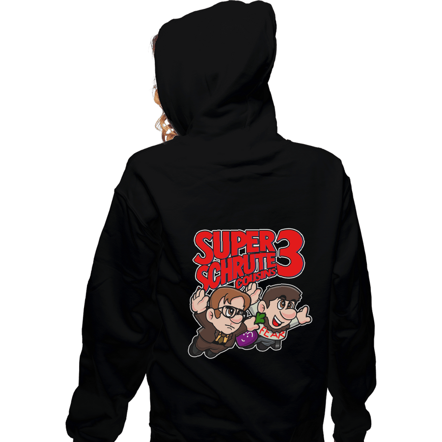 Shirts Pullover Hoodies, Unisex / Small / Black Super Schrute Cousins