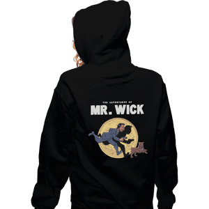 Shirts Zippered Hoodies, Unisex / Small / Black The Adventures Of Mr. Wick