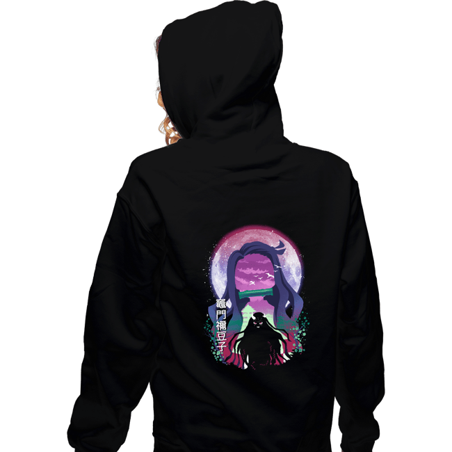 Daily_Deal_Shirts Zippered Hoodies, Unisex / Small / Black Demon  Nezuko