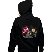 Load image into Gallery viewer, Daily_Deal_Shirts Zippered Hoodies, Unisex / Small / Black Evil Mushroom!
