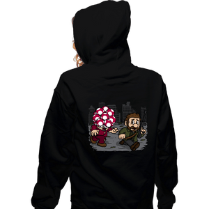 Daily_Deal_Shirts Zippered Hoodies, Unisex / Small / Black Evil Mushroom!