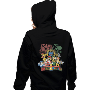 Shirts Zippered Hoodies, Unisex / Small / Black Mushroom Rangers