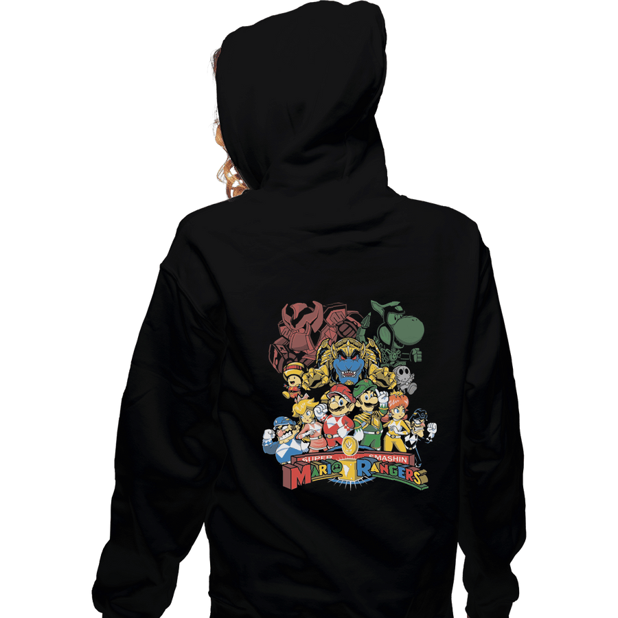 Shirts Zippered Hoodies, Unisex / Small / Black Mushroom Rangers