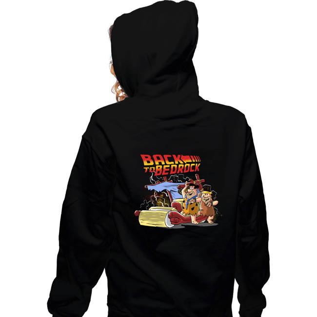 Daily_Deal_Shirts Zippered Hoodies, Unisex / Small / Black Back to Bedrock