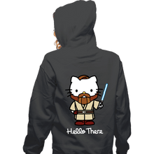 Load image into Gallery viewer, Daily_Deal_Shirts Zippered Hoodies, Unisex / Small / Dark Heather Obi Kitty
