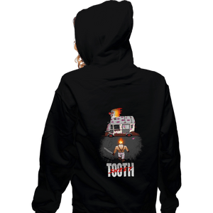 Daily_Deal_Shirts Zippered Hoodies, Unisex / Small / Black Sweet Tooth