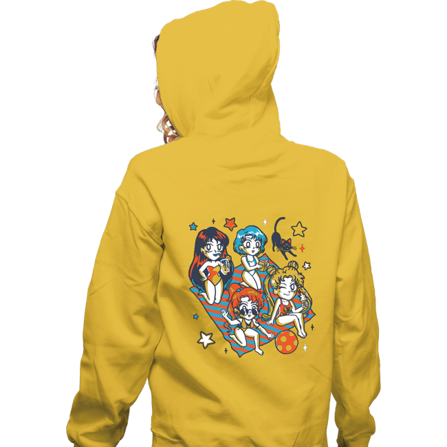 Secret_Shirts Zippered Hoodies, Unisex / Small / White Summer Moon