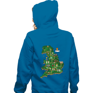 Daily_Deal_Shirts Zippered Hoodies, Unisex / Small / Royal Blue Super Monty World