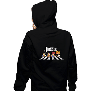 Daily_Deal_Shirts Zippered Hoodies, Unisex / Small / Black Chrono Trigger Road