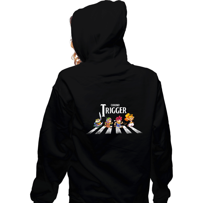 Daily_Deal_Shirts Zippered Hoodies, Unisex / Small / Black Chrono Trigger Road
