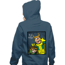 Load image into Gallery viewer, Shirts Zippered Hoodies, Unisex / Small / Indigo Blue Kid And Classic
