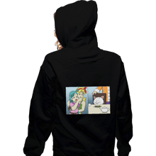 Load image into Gallery viewer, Shirts Pullover Hoodies, Unisex / Small / Black Girl Yelling At A Cat
