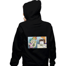 Load image into Gallery viewer, Shirts Pullover Hoodies, Unisex / Small / Black Girl Yelling At A Cat
