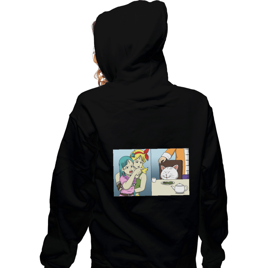 Shirts Pullover Hoodies, Unisex / Small / Black Girl Yelling At A Cat