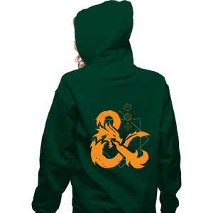 Daily_Deal_Shirts Zippered Hoodies, Unisex / Small / Irish Green Basements & Dragons