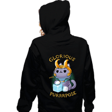 Load image into Gallery viewer, Shirts Zippered Hoodies, Unisex / Small / Black Mischief Cat
