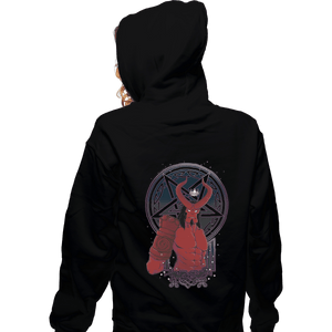Shirts Zippered Hoodies, Unisex / Small / Black Infernal boy