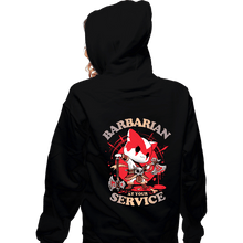 Load image into Gallery viewer, Daily_Deal_Shirts Zippered Hoodies, Unisex / Small / Black Barbarian&#39;s Call
