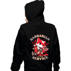 Daily_Deal_Shirts Zippered Hoodies, Unisex / Small / Black Barbarian's Call
