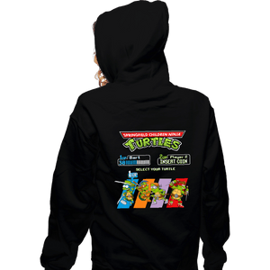 Daily_Deal_Shirts Zippered Hoodies, Unisex / Small / Black Springfield Turtles