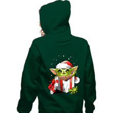 Load image into Gallery viewer, Daily_Deal_Shirts Zippered Hoodies, Unisex / Small / Irish Green The Force Of Christmas
