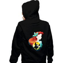 Load image into Gallery viewer, Daily_Deal_Shirts Zippered Hoodies, Unisex / Small / Black Ariel Shadow
