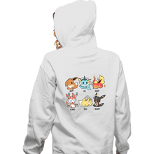Load image into Gallery viewer, Secret_Shirts Zippered Hoodies, Unisex / Small / White Eevee Emotes

