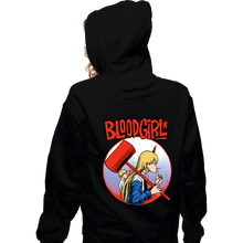 Load image into Gallery viewer, Daily_Deal_Shirts Zippered Hoodies, Unisex / Small / Black Blood Girl

