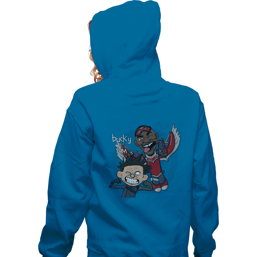Shirts Zippered Hoodies, Unisex / Small / Royal Blue Bucky And Sam