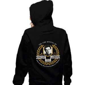 Secret_Shirts Zippered Hoodies, Unisex / Small / Black Gambini Law Offices