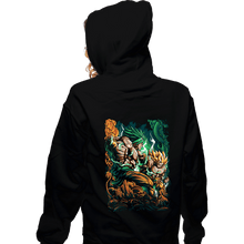 Load image into Gallery viewer, Daily_Deal_Shirts Zippered Hoodies, Unisex / Small / Black Saiyan Fight
