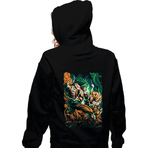 Daily_Deal_Shirts Zippered Hoodies, Unisex / Small / Black Saiyan Fight