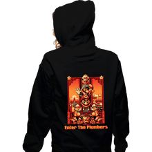Load image into Gallery viewer, Daily_Deal_Shirts Zippered Hoodies, Unisex / Small / Black Enter The Plumbers
